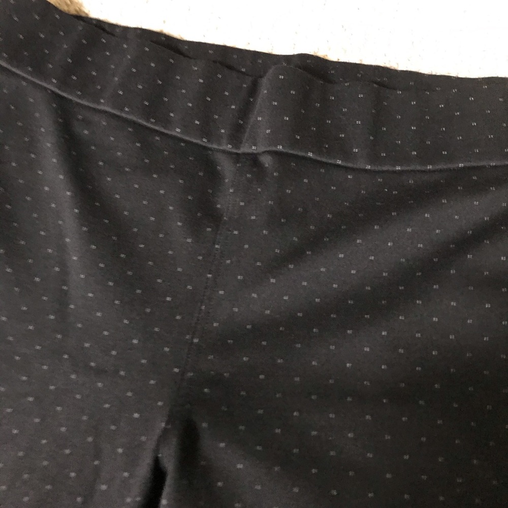 Express leggings, black with white dot print
